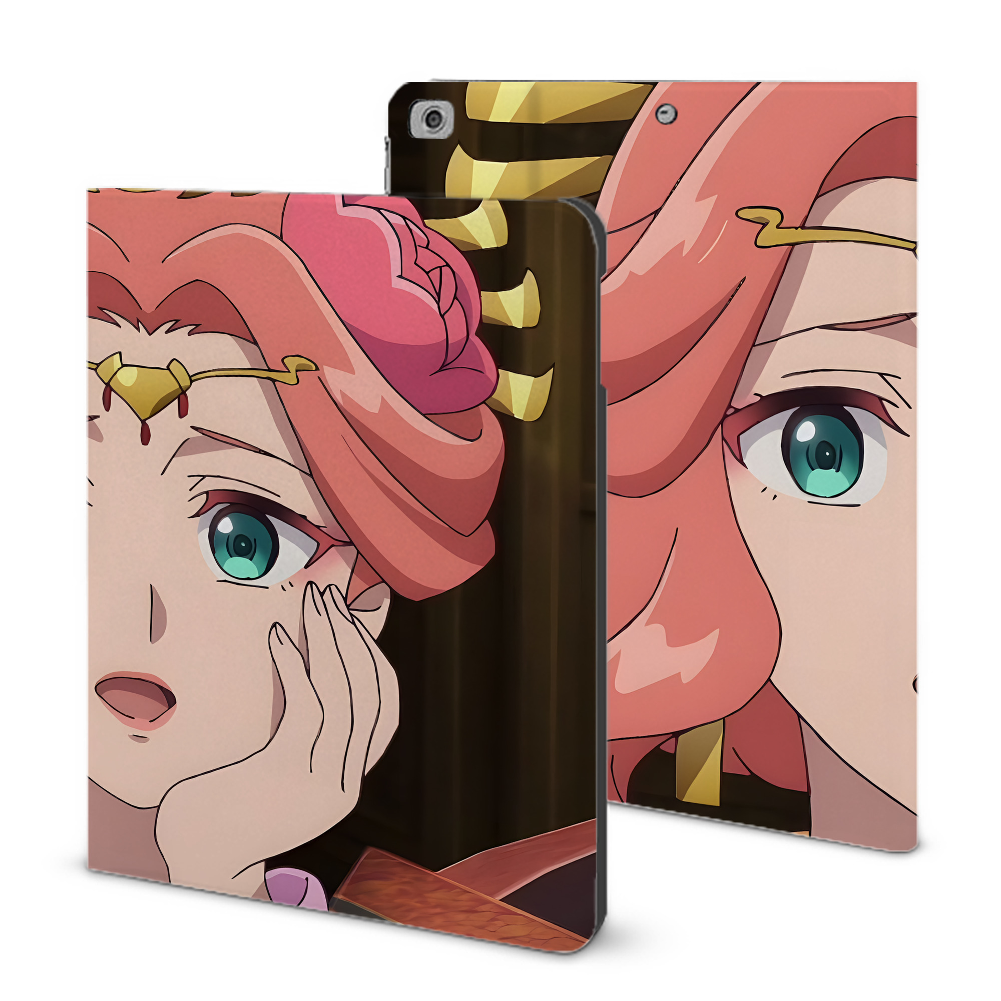 （画像用） 薬屋のひとりごと The Apothecary Diaries IPad ケース ブック型 PUレザー TPU 耐衝撃 軽量 薄型 ペン収納なし 全面保護 IPad 各モデル対応